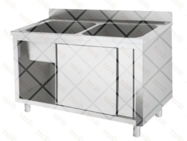 سینک دو لگنه کابینت دار